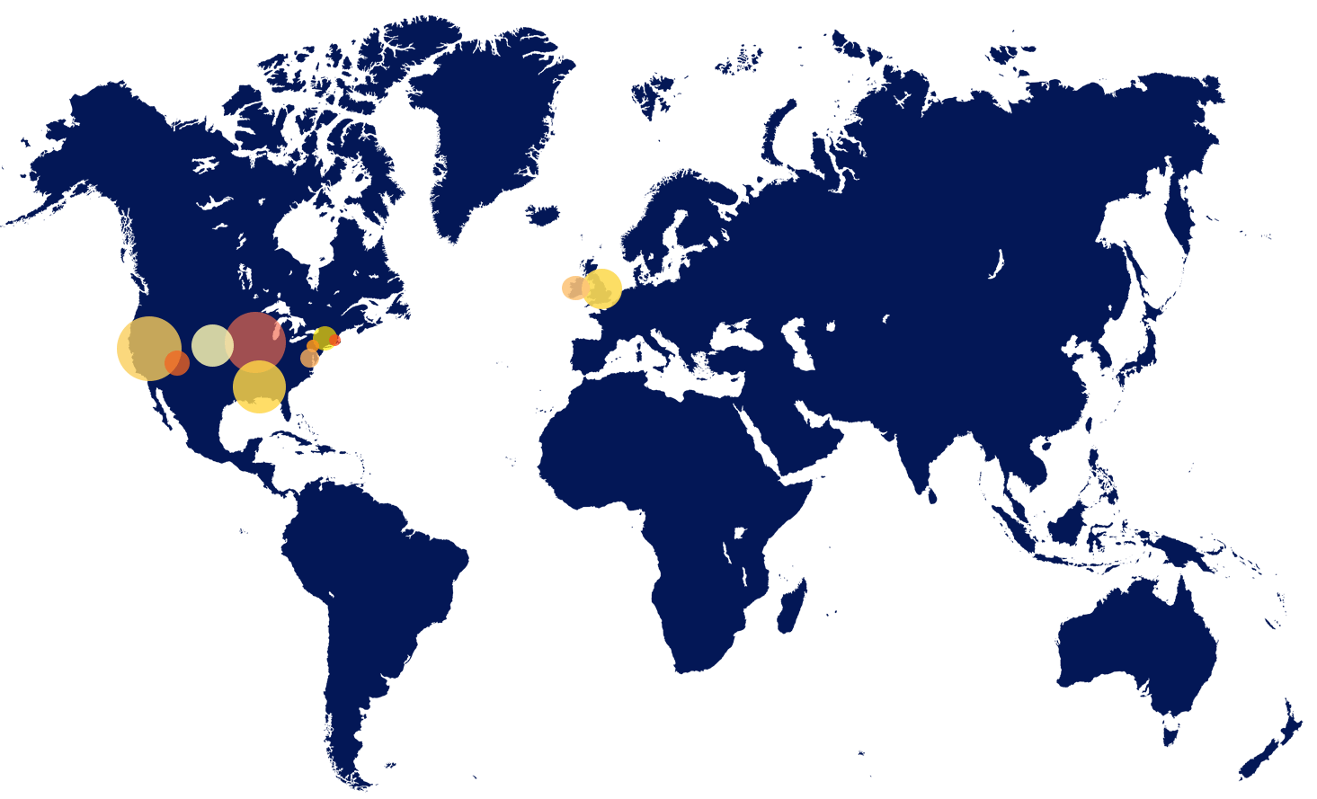 Map of our Reach 2009