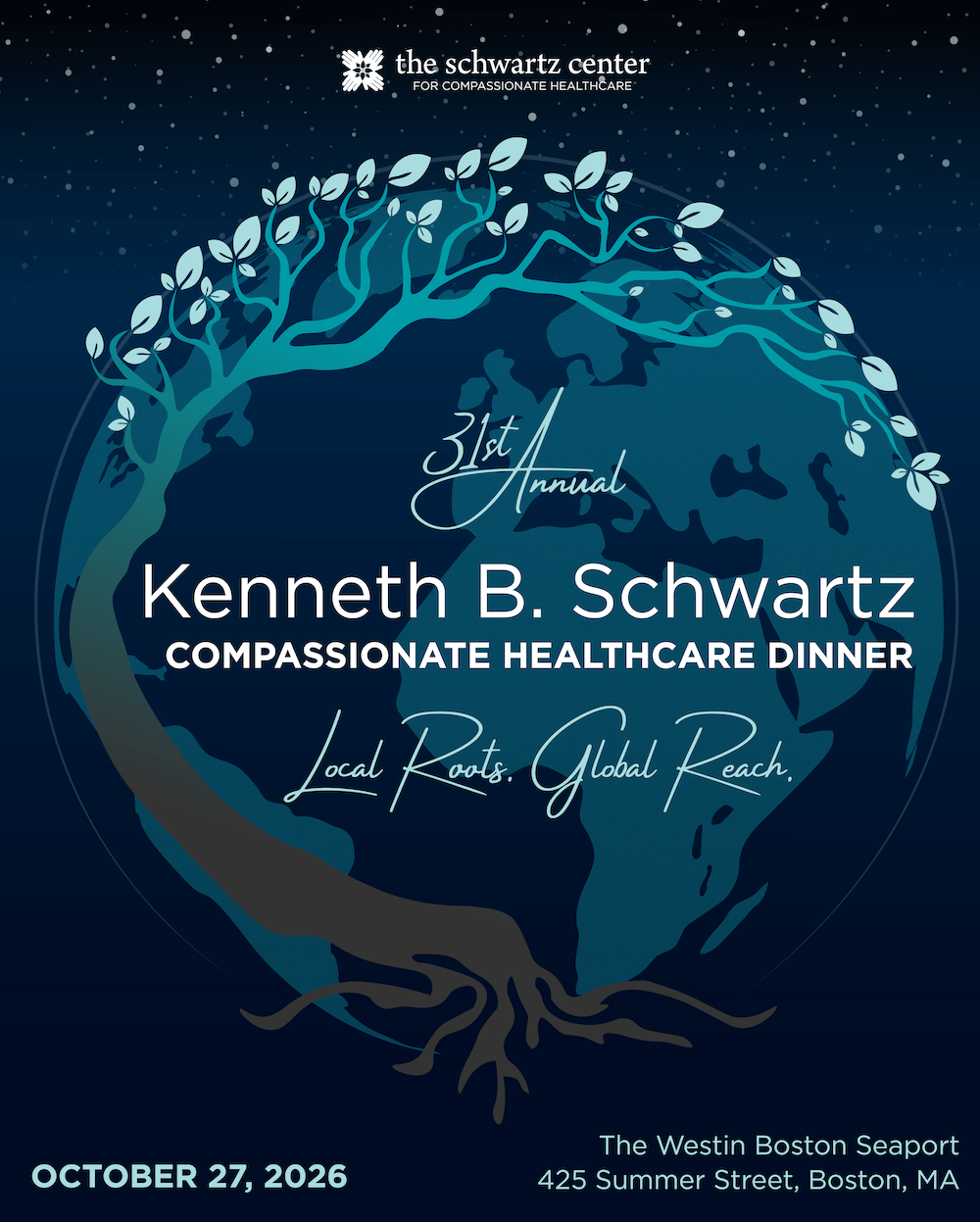 2026 Compassionate Healthcare Dinner invitation artwork